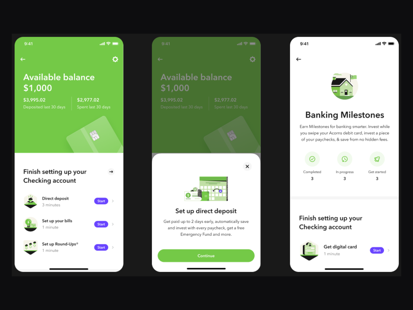 Acorns Engagement Wizard header
