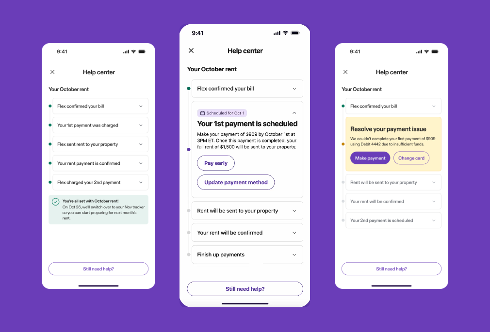 Flex In-App Self Help